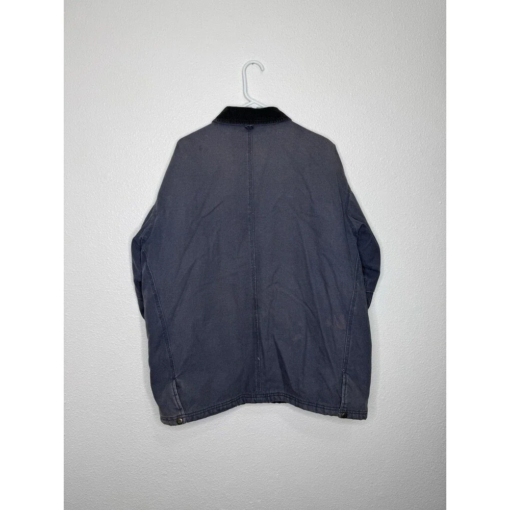 VTG Walls Blizzard Pruf Canvas Jacket Mens Large Chore Barn Work Distressed Coat - Picture 2 of 16